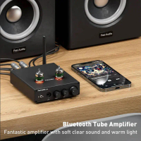 Fosi Audio Bluetooth Tube Amplifier Headphone Amp Stereo 100W - T20X