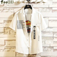 Summer Hot Brand Sell Men's Beach Shirt Fashion Short Sleeve Floral Loose Casual Shirts Plus Asian SIZE M-4XL 5XL