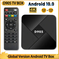 D905 Smart IP TV Box Android 10.0 Wifi 2.4G 4K Amlogic S905 Youtube zip smart pro tv box Set Top Box Media Player Dropshipping
