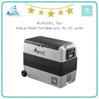 ALPICOOL T60 Kulkas Mobil Portable Mini Fridge Freezer Car Cooler 60L AC DC 60W Multifungsi
