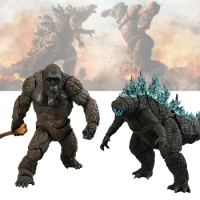 Bandai Genuine King Kong vs Godzilla Gojira Model Kit Anime Figure Action Figure Toys Gift Movable Collection For Children Kids