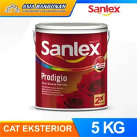Sanlex Prodigio Cat Tembok 5Kg Warna White – Interior Eksterior Putih Tahan Panas dan Hujan