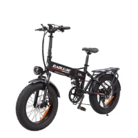 CHINA US Stock 750W 48V12AH lithium battery electric bike 20 inch fat tire electric bike 7 speed variable speed folding
