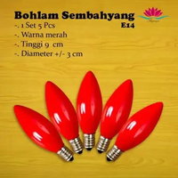 Bohlam lampu sembahyang E14 isi 5Pcs