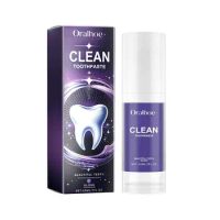 30ml Clean Toothpaste Purple Mousse Effectively Freshen Breath Removal Smoke Stains Oral Hygiene Clean Teeth Care