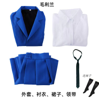DUDU Anime Detective Conan Shinichi Kudo cos Mouri Ran High School Uniform cosplay Costume