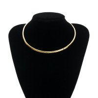 MONICA VINADER Hammered Torc 波紋頸圈(金色)