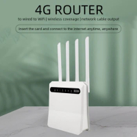 4G LTE CPE Wifi Router 300Mbps Wireless Router Unlocked 4G LTE SIM Wifi Router With Sim Card Slot External Antennas Repeater