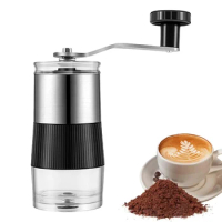 Mini Manual Coffee Grinder Portable Coffee Bean Mill Pepper Grinder Ceramic Core Removable Washable Coffee Grinder for Camping