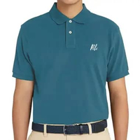 POLO SPORT - 0014.20X Shirt Custom Fit 100% - Petroleum Blue M