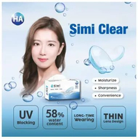 Softlens SIMI CLEAR Bulanan Dia. 14.20mm Etafilcon A Minus -0.50 sd -15.00 Made In Singapore -9.50