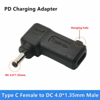 1pcs USB-C Type C USB 3.1 PD Adapter Cable Type-C To 4.0*1.35 Cord Wire For ASUS S200E S202 X200 X201 A556U K401L DC 4.0x1.35mm