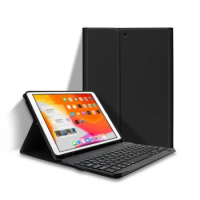 BT keyboard with Case Detachable BT Keyboard Case with Elastic Pen Slot for iPad Pro 10.5/ iPad Pro11 2018/2020/ iPad air4 2020