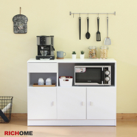 RICHOME 米娜防潑水三門一抽廚房櫃W110 x D40 x H83 CM