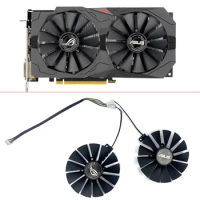 NEW Cooling Fan 95MM 4PIN PLD10010S12HH T129215SM For ASUS ROG STRIX Dual RX 470 570 For AMD RX470 RX570 Gaming Video Card Fans