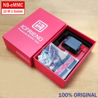 NEW ORIGINAL ICFRIEND NB E-MATE EMMC BGA 13 in 1 Socket Adapter with z3x Easy Jtag Plus Box , UFi Box ,Medusa Pro