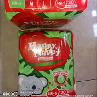 Happy Nappy Diapers NBS20, Happy Nappy Diapers M20, Happy Nappy Diapers L20 Happy Nappy Diapers NBS2