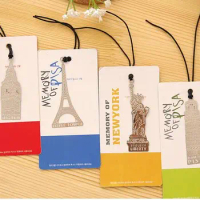 Vintage European and American creative places of historic interest Eiffel Tower Bookmarks For Books Gift Creative Stationery