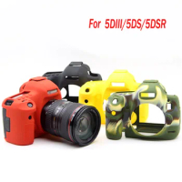 Nice Soft Silicone Rubber Camera Case For Canon EOS 5D3 5DS 5DSR 5DIII DSLR Camera Bag protector cover Protective Body