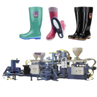 Three Color Rain Boots / Rain Shoes / Galoshes / Wellies / Safety Boots Injection Moulding Machine