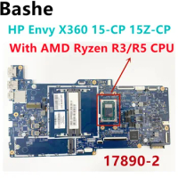 For HP Envy X360 15-CP 15Z-CP laptop motherboard 17890-2 With AMD Ryzen R3/R5 CPU L23265-601 tested 100% OK fast delivery