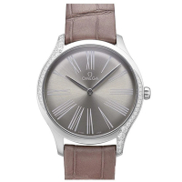 OMEGA 歐米茄 碟飛系列灰棕色面腕錶x39mm(428.18.39.60.13.001)
