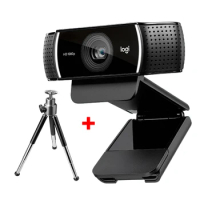 Logitech 100% Original C922 PRO Webcam 1080P 30FPS Full HD webcam Autofocus Web Camera built-in microphone Meeting with tripod