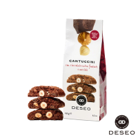 【DESEO】義大利進口榛果黑巧克力餅乾 脆餅180g(手工製作 頂級原料 PGI認證榛果)