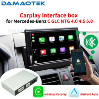 Damaotek 8" Wireless Carplay Revers Camera Interface BOX For Mercedes-Benz C CLASS W205 2016 - 2018 NTG Android Auto Upgrade
