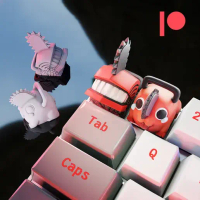 Keycap Chainsaw Devil,nút bàn phím cơ ,artisan keycap Pochita, Chainsawman