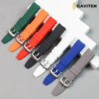 GAVITEN Tali Strap Jam Tangan Rubber Universal 20MM 22MM Curve Melengkung Tali Jam Tangan Karet 20 m