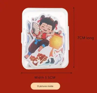 Stiker Nezha Imut, Sticker Dekorasi Buku dan Tas nezha
