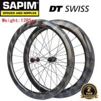 1285g 700C 50mm Depth XUD Carbon Road Wheelset 25mm Width DT240 Road Rim Brake 20-24 Hole Tubeless Clincher HG XDR CX-Ray Spokes