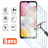 5PCS Tempered Glass for Samsung A54 A13 A34 A12 A35 A14 S23FE A52 A15 Screen Protector for Samsung A25 A05 A02S A32 M33 A22 5G