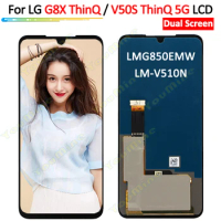 For LG V50S ThinQ V510N V510 5G LCD Display Touch Panel Screen Digitizer Assembly For LG G8X ThinQ G850 LCD Dual Screen adapter