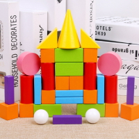 小學生數學教具立體幾何模型正方體圓柱體圓錐長方體積木益智玩具