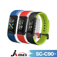 【JSmax】SC-C90 PLUS智慧多功能健康管理運動手環(24H動態監測&好友關懷)