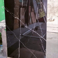 granit dinding 15x120 motif marmer hitam corak glossy kilap