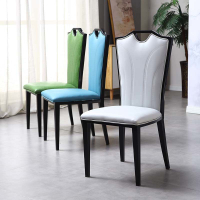 餐椅  現代新中式鐵藝椅子商用餐飲店包廂飯店酒店餐廳椅子火鍋店椅子-快速出貨