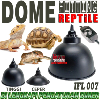 IFL007 HIGH DOME FITTING RUMAH LAMPU KAP FITING GANTUNG HEATING LAMP KANDANG TERRARIUM AKUARIUM REPT