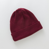 【巴黎精品】針織帽毛帽-純色捲邊保暖護耳男女帽子6色p1ab61