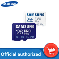 SAMSUNG Micro SD Card 128GB Class 10 EVO Plus Transfer Speed up to 130M/s Memory Card PRO Plus 512G 256G 64GB A2 V30 U3 TF Card