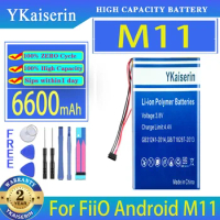YKaiserin Battery 6600mAh For Fiio M11 Pro Player for Android m11 HIFI Music MP3 player Digital Batteries