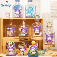 Sanrio Kuromi Daydreamer Series Blind Box Cartoon Kawai Kuromi Wishing Bottle Tide Play Model Desktop Ornaments Mysterious Box