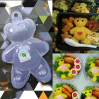 Cetakan Nasi Bento Motif Panda / Cetakan Kue Bolu Kukus Karakter Bentuk Panda Plastik Kitchenware Ki