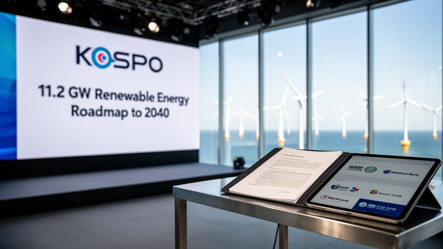 韓国Korea Southern Power、2040年までに再生エネ11.2GW供給へ…大手5行