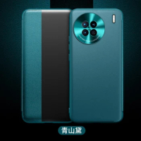 Luxury Leather Window Flip Case For Vivo X90 Pro Plus Back Cover For Vivo X90 X90Pro+ Phone Capa All Inclusive Protection Bumper