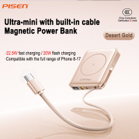 PISEN CCC Magnetic Wireless PowerbankPowerbank 10000mAh 22.5W Fast Charger Type C Cable DY02