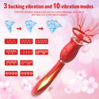 Clitoral Sucker Licking Tongue Vibrator Nipples Stimulator Orgasm For Women Vacuum Stimulation Vagina Oral Sex Toys for Adults