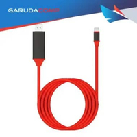 FUF Kabel HP ke TV Type C to HDMI TV Proyektor 2m USB Type C to HDMI panjang2 meter Thunderbolt 3 Co